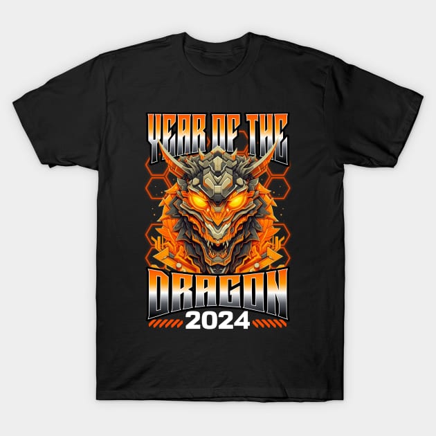 Chinese New Year 2024 Year of The Dragon T-Shirt by creative